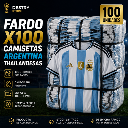 Fardo Mayorista x100 Camisetas Argentina