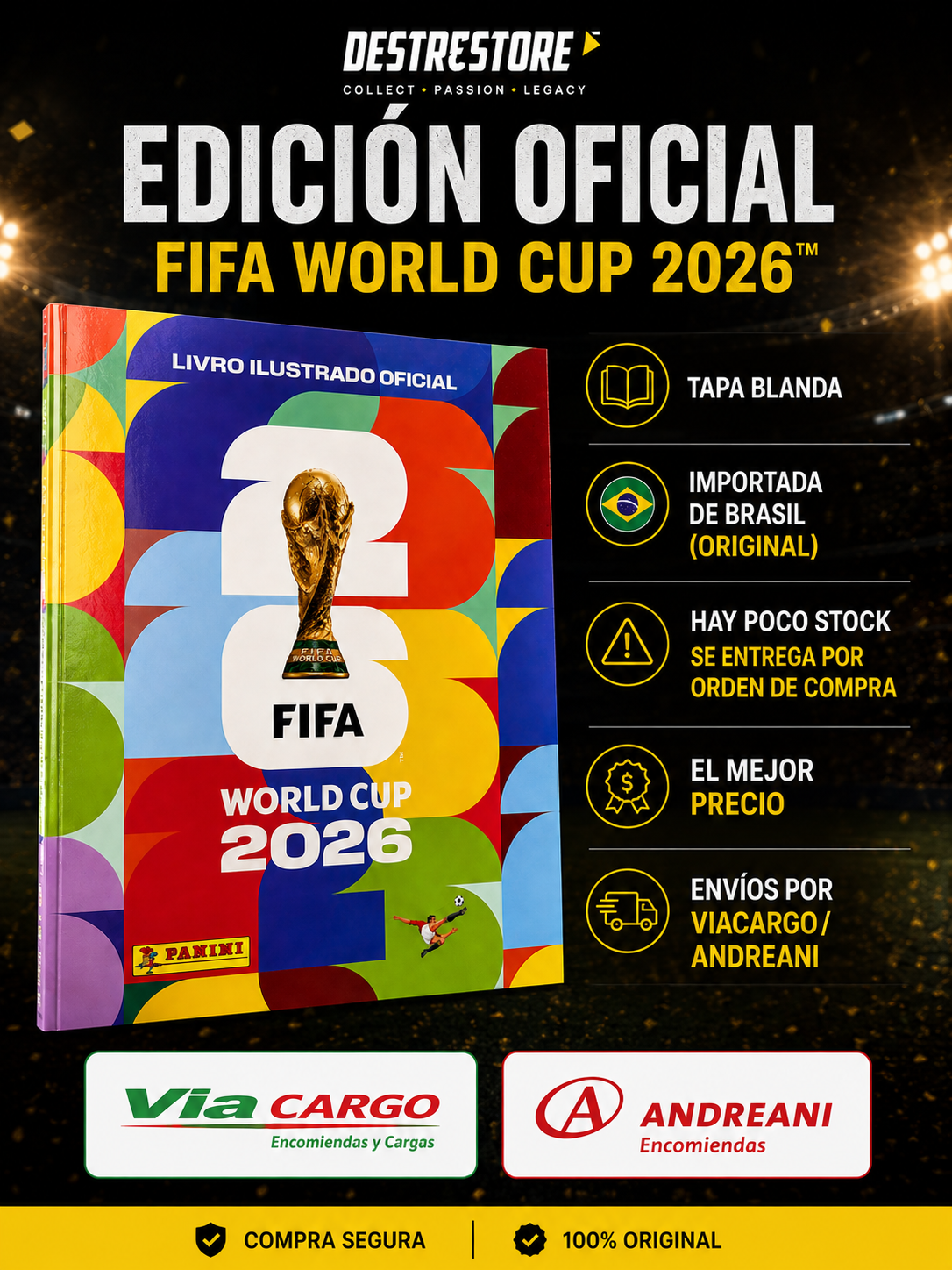 Álbum Mayorista Panini FIFA World Cup 2026 Original⚽