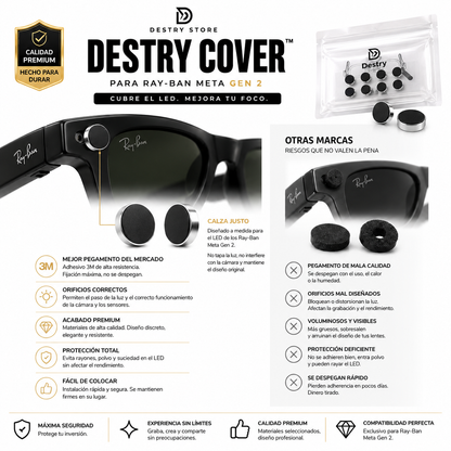 DESTRY COVER — Cubreluz para lentes inteligentes